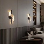 Modern Acrylic LED Spiral Wall Lamp - Image 3