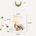 Modern Nordic Wooden Robot LED Table Lamp - Artistic Desk Light for Eye Protection - Image 4