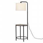 Elegant 54-Inch Floor Lamp with Integrated Table and LED Bulb - Image 4