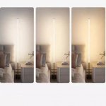 Modern Nordic LED Corner Floor Lamp - Dimmable, Remote-Controlled Mood Light for Home Decor - Image 5