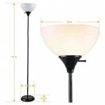 LED Torchiere Floor Lamp 71" - Modern Uplighting for Bedroom and Living Room - Image 4