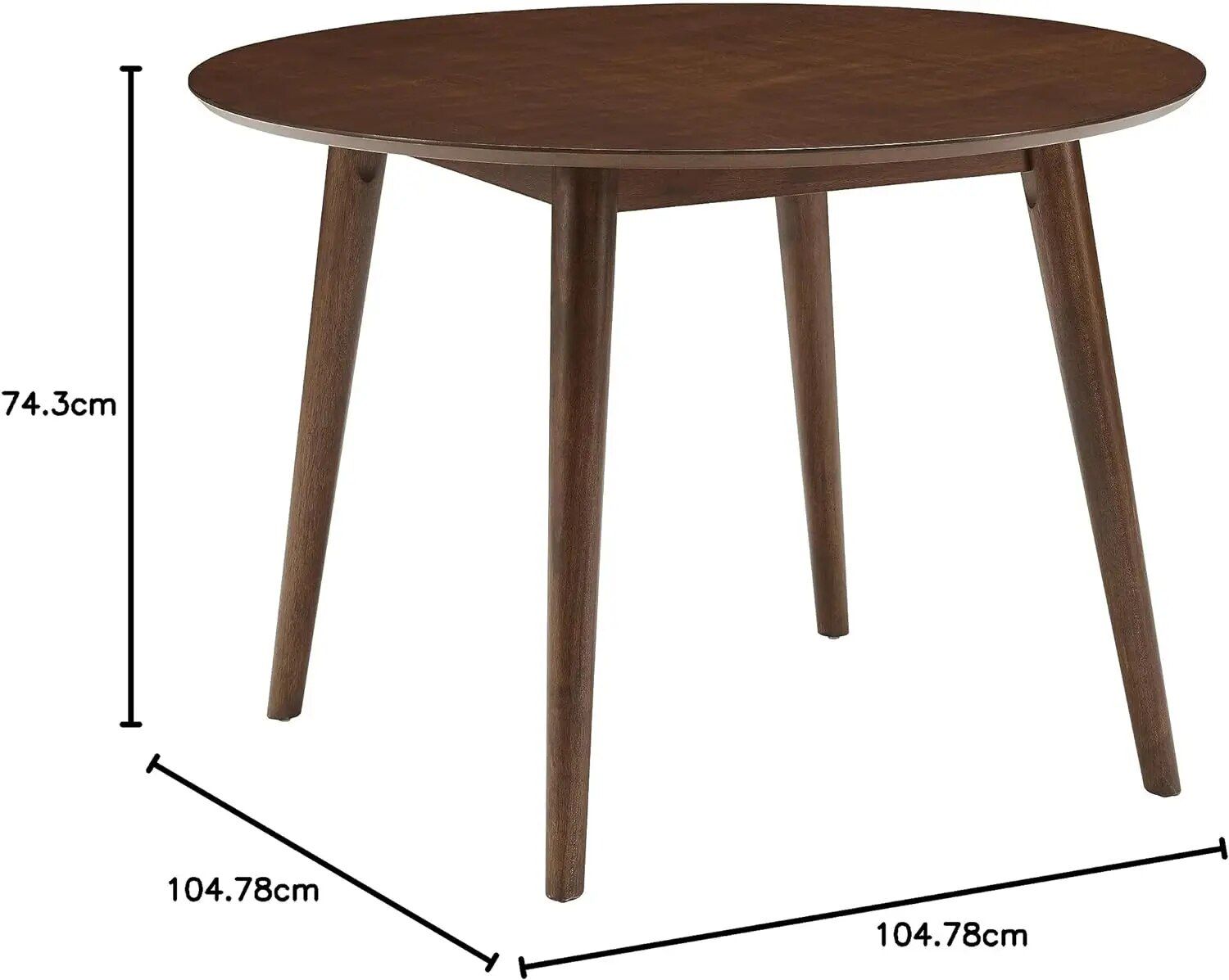 Elegant Mid-Century Modern Round Dining Table Furniture Home & Garden Home Decor