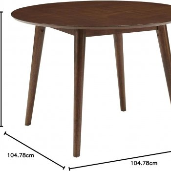 Elegant Mid-Century Modern Round Dining Table