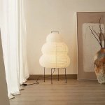 Elegant Japanese Minimalist Rice Paper Table Lamp - Image 3