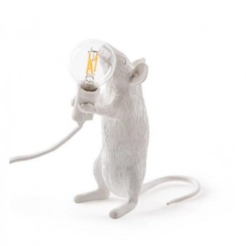Charming Mouse-Shaped Night Lamp - Modern Tabletop Decorative Light for Home & Bedroom