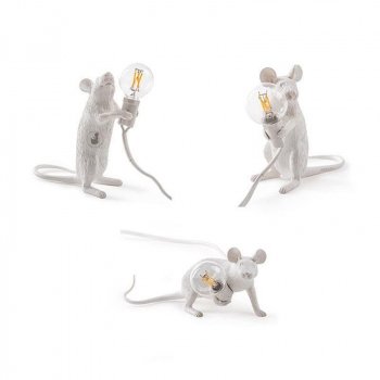 Charming Mouse-Shaped Night Lamp - Modern Tabletop Decorative Light for Home & Bedroom