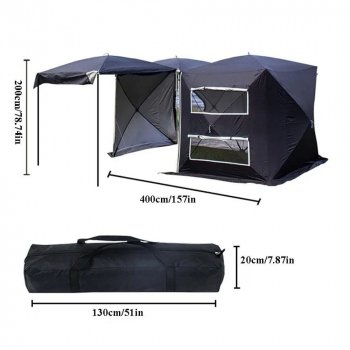 6-Person Instant Pop-Up Car Rear Extension Tent | Waterproof, Ultralight Outdoor Camping Shelter
