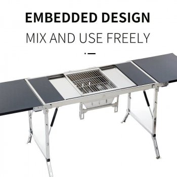 Folding Gas Stove with BBQ Rack - Compact & Portable for Outdoor Adventures