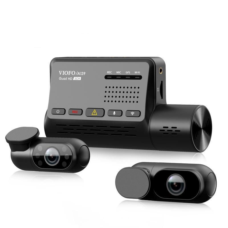 3-Channel Dash Cam with GPS, Wi-Fi & Sony Sensor