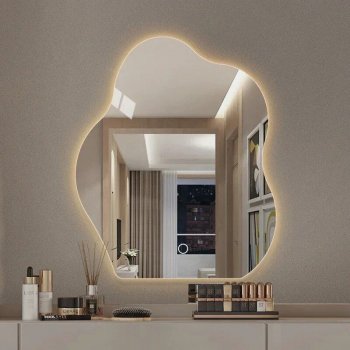 Gold Vintage LED Mirror