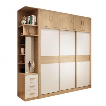 Modern Minimalist Sliding Door Wardrobe – Sleek and Spacious Bedroom Storage Solution