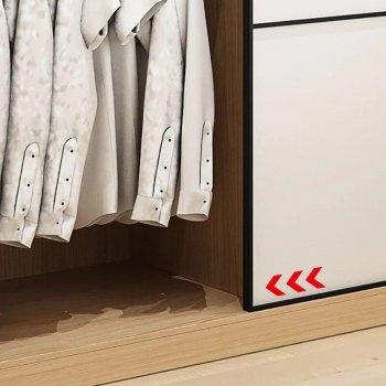 Modern Minimalist Sliding Door Wardrobe – Sleek and Spacious Bedroom Storage Solution